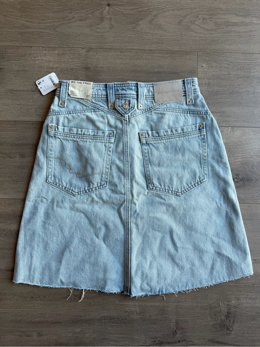 NWT We The Free Suzy denim midi (mini) length skirt - size 27 - Picture 4 of 4